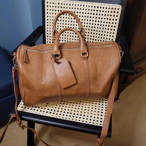 Sole Society Cognac Weekender Bag